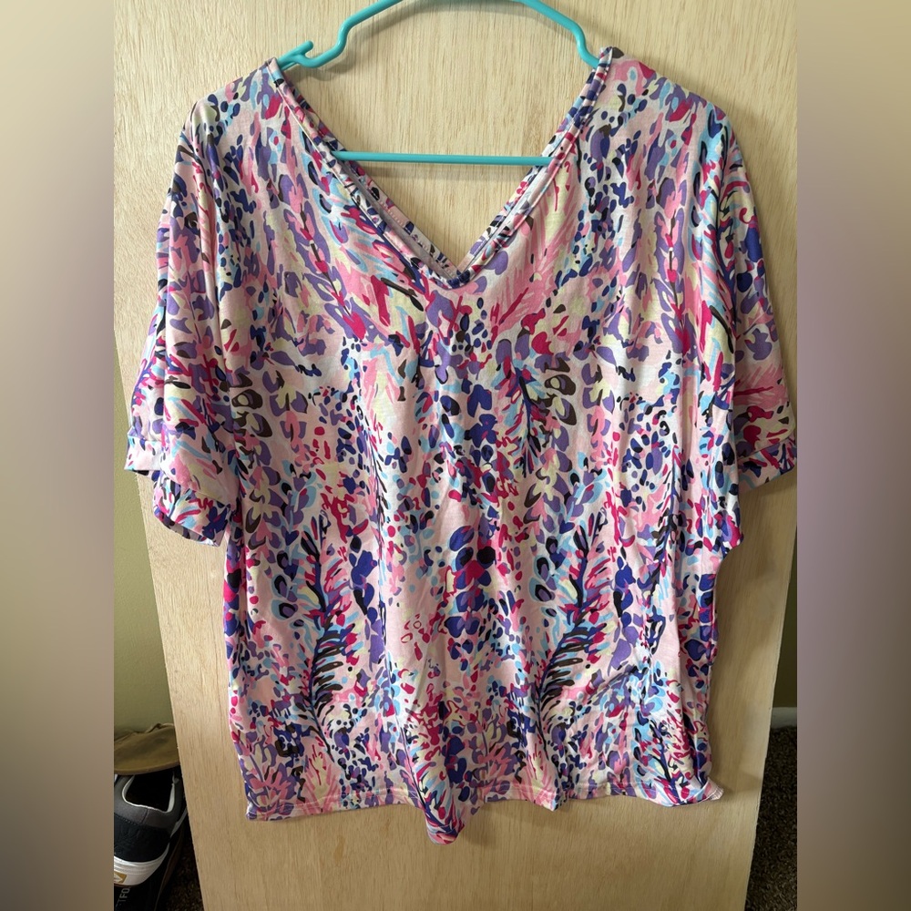 Vibrant Multicolor Women's Top, XL